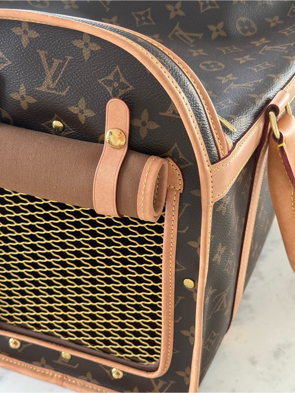 Louis Vuitton Brown Monogram Canvas Pet Carrier